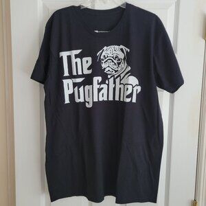 NWOT - The Pugfather Tshirt Size XL Godfather Movie Logo